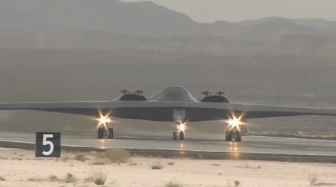 B-2 spirit stealth bomber at Red Flag Stock Footage 34803554