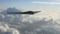 B-2 Stealth Bomber Flying Pass Above Clouds 4k or 4k+ Resolution