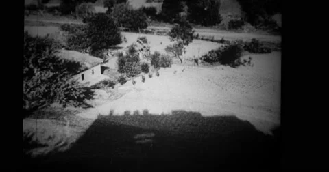B-24 airplane being loaded with supplies Stock Footage