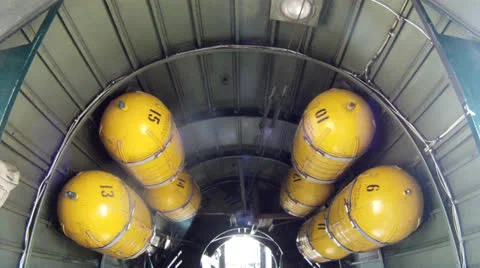 B-24 Interior Tail 動画素材 23754399