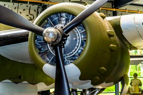 B-25 engine Stock Photos