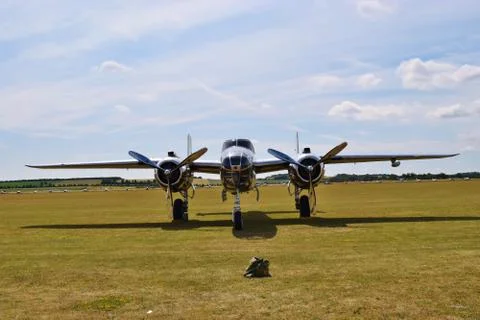 B-25 Head On Stockfoto's