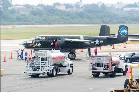 B-25 medium bomber Foto stock