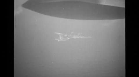 B-29'S Raid Iwo Jima 10 Stock Footage 36302995