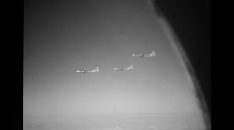 B-29'S Raid Iwo Jima 3 Stock Footage 36303749