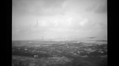 B-29'S Raid Iwo Jima 12 Stock Footage 36306364