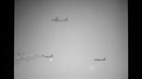 B-29'S Raid Iwo Jima Stock Footage 36307538