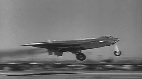 B-49 Flying Wing Stock Footage 43390840