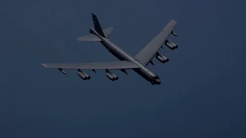 B-52 Bomber Flying Video stock 112578425