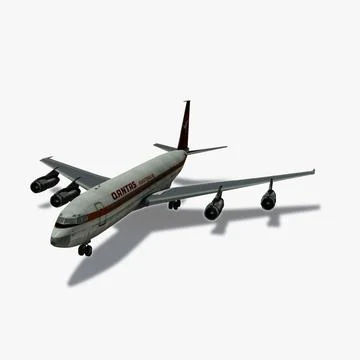 B 707-300 Qantas 3D Model