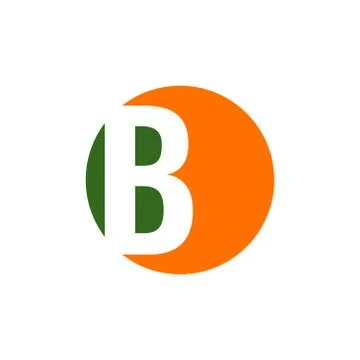 B alphabet vector design template illustration Stock Illustration