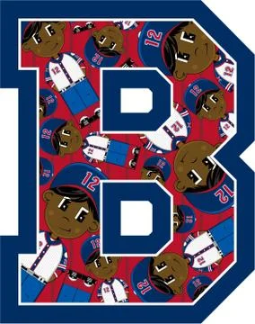 B is for Baseball Alphabet Learning Illustration Stockillustratie