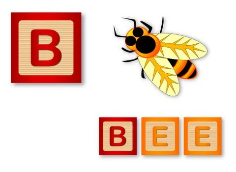 B Is For Bee Ilustração Stock