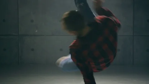 B-boy dancing breakdance Stock Footage 83861225