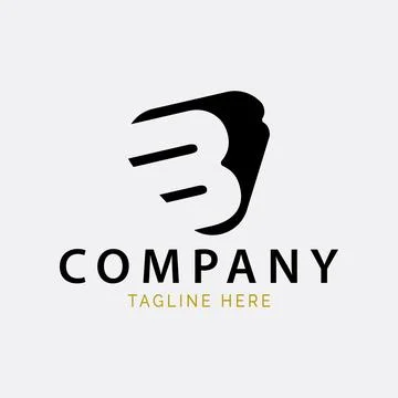B button logo design vector illustration Stock Illustration