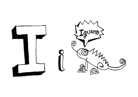 A b c d e f g h i j k l m n o p q r s t u v w x y z cartoon text font Hand dr Illustrazione stock