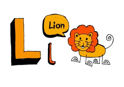 A b c d e f g h i j k l m n o p q r s t u v w x y z cartoon text font Hand dr Illustrazione stock