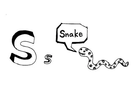 A b c d e f g h i j k l m n o p q r s t u v w x y z cartoon text font Hand dr Illustrazione stock