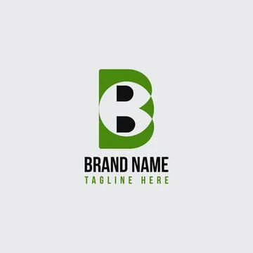 B conceptual letter mark logo design.B concept fashion house logo. Stock Illustration