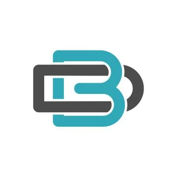B D Letter Logo Template Illustration Design. EPS 10. Stock Illustration