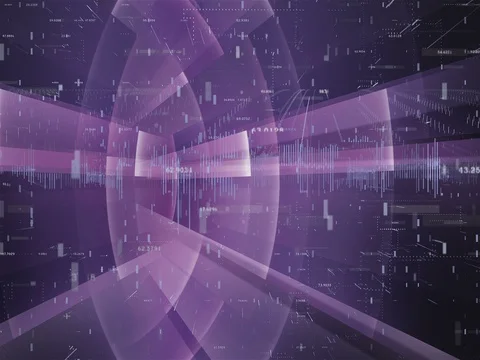 B Data Numbers Grid 2K LOOP Stock Footage 72596301