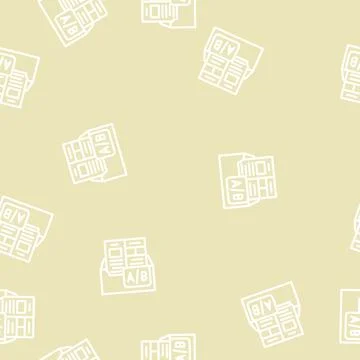 A b email split test line vector seamless pattern Illustrazione stock