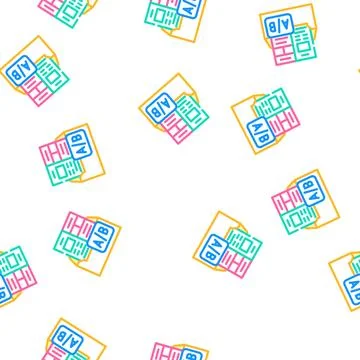A b email split test vector seamless pattern Stock Illustration