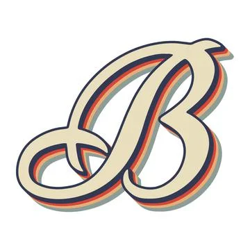 B letter, B logo, B letter logo design, B vector logo, letter design Illustrazione stock