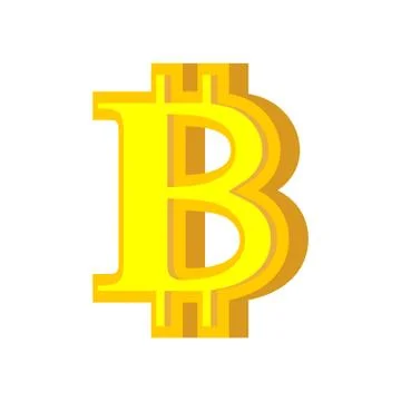 B letter bitcoin font. Cryptocurrency alphabet. Lettering virtual money. Vect 스톡 일러스트