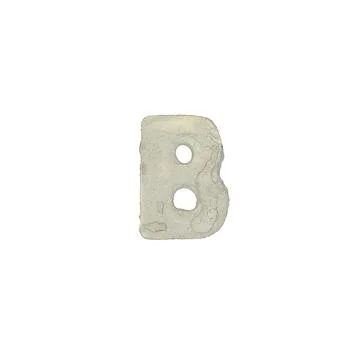 The b letter cement texture Stock Photos