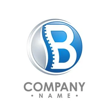 B letter chiropractic abstract vector logo design template. chiropractic Medi Stock Illustration