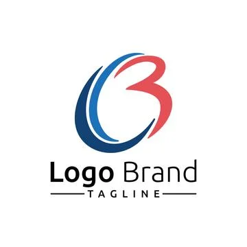 B Letter Dynamic Active Abstract Logo Template Stock Illustration