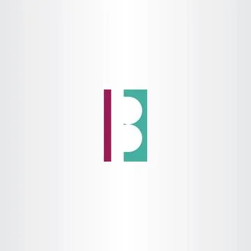 B letter logo b vector design element 스톡 일러스트