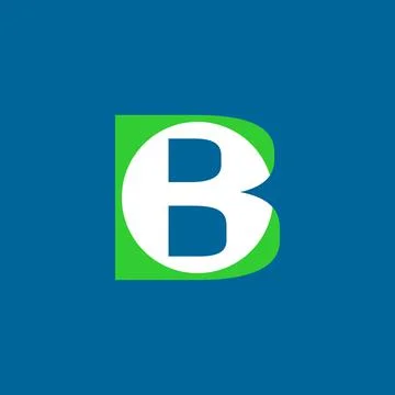 B letter logo vector illustration. B Lettermark simple iconic logo design Stock-Illustration