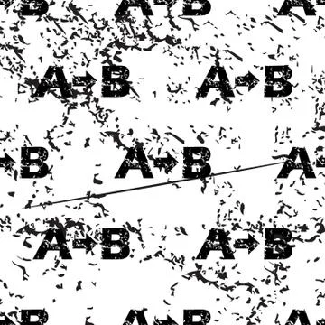 A-B logic pattern, grunge, monochrome 스톡 일러스트