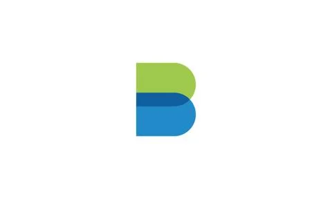 B logo . Abstract Letter B logo design. modern colorful overlay style. vector Stock Illustration