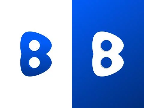 B Logo Design Stock Illustration