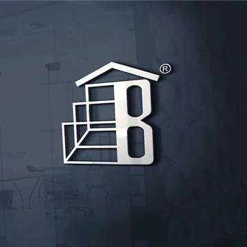 B logo iron Stock Illustration
