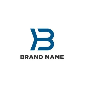 B logo simple and modern Stock Illustration