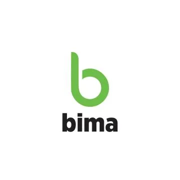 B logo simple and natural Vector Stock Illustration