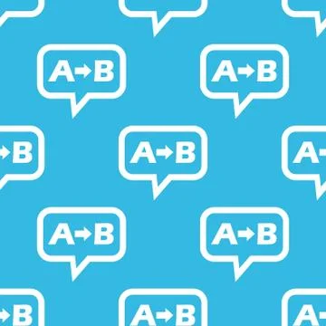 A to B message pattern Stock Illustration