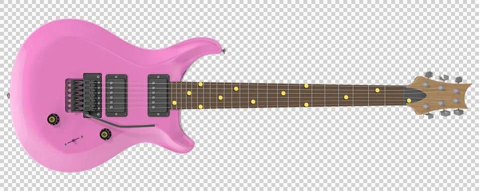 B Notes on Guitar 스톡 일러스트