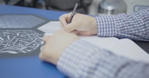 B-roll of Hands Writing Stock Footage 200790069