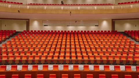 B-roll of new theater, lecture hall, concert hall Stock Footage 245084271