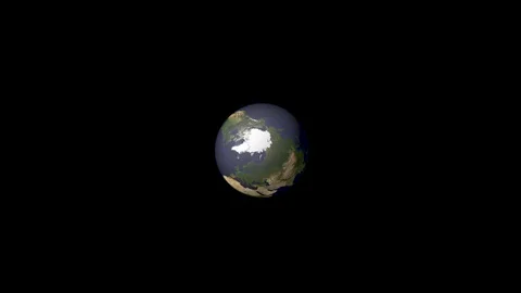 B-Roll of Realistic earth on black background Stock Footage 107050680