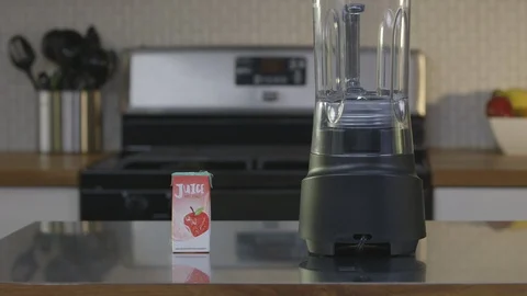 B Roll Shot Of Juice Box And Blender 스톡 동영상 105329695
