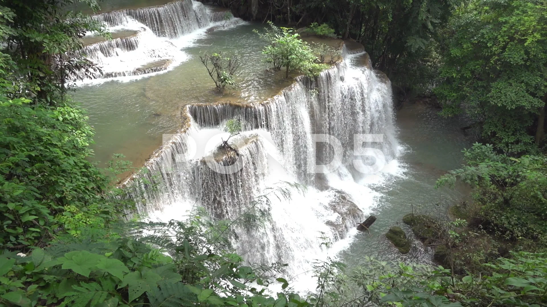 roll of Waterfalls in the beautiful | Stock Video | Pond5