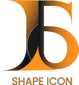 B Shape logo design vector 스톡 일러스트