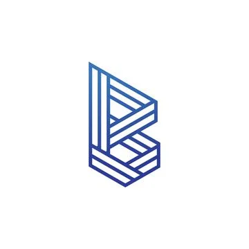 B technology a2 logo brand, symbol, design, graphic, minimalist.logo Stock Illustration