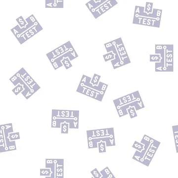 A-b test glyph vector seamless pattern sign イラスト素材